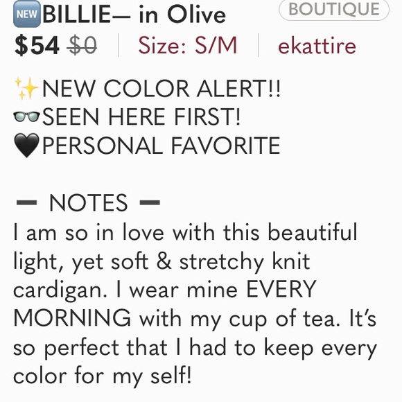 šBILLIEā in Olive - Picture 4 of 6